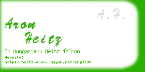 aron heitz business card